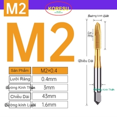 Mũi taro thẳng MẠ TITAN mã EX-POT có đầu mũi rãnh Thẳng (TR001)