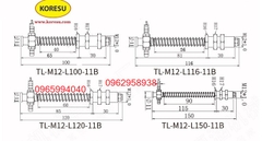 Cọc hút chân không TL-11-L70B- M12 , ren cố định dài 30mm.