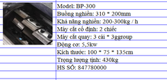 Máy băm nhựa BP-300