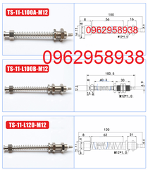 Cọc hút khí TS-11, ren cố định M10 dài 15mm.