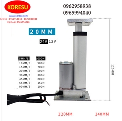 XiLanh Điện có giá đỡ 2 đầu Hành trình từ 20mm đến 1000mm