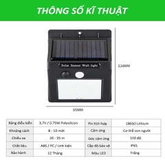 Bóng đèn led  năng lượng mặt trời cảm ứng thân nhiệt