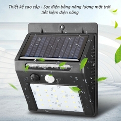 ĐÈN CẢM BIẾN CHỐNG TRỘM SỬ DỤNG NĂNG LƯỢNG MẶT TRỜI 30LED