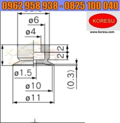 Núm hút cao su chất lương cao ZP2-B15MT MỚI