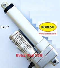 Xi lanh điện tự động 12v model HY-02, lực nâng 1500N, hành trình 600mm, 700mm, 800mm, 900mm, 1000mm.