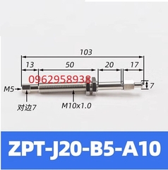 Thân hút khí nén SMC , cọc hút ZPT ren cố định M10 thích hợp cho núm hút ZP.