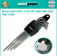 Bộ lục giác chữ L 9 chi tiết (đầu hình sao) Whirlpower 158-1109