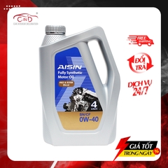 Nhớt Động Cơ AISIN ESEN0044P 0W-40 SN / CF Pao & Ester Blend 4L - Nhập Khẩu Chính Hãng