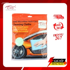 Khăn Lau Microfiber CIND Màu Lá (40*40cm) - Nhập Khẩu Chính Hãng