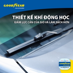 Gạt Mưa Không Xương GOODYEAR Chân Cài Đa Năng (Đầu A, B) Lắp Được Nhiều Dòng Xe Đặc Biệt - Nhập Khẩu Chính Hãng