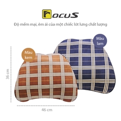 Tựa Lưng Cao Su Non FOCUS Bur FG-YM006-B Màu Lam - Nhập Khẩu Chính Hãng