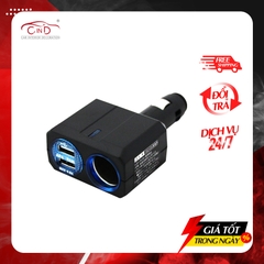 Bộ Chia Tẩu Ô Tô 1 Ổ Và 2 Cổng Usb Không Dây AIR-Q PZ-708 - Nhập Khẩu Chính Hãng