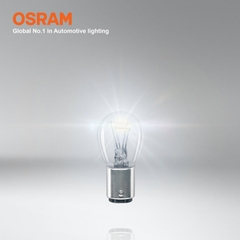 Combo 2 Bóng Đèn Sau 2 Tim OSRAM Original P21/5W 24V 21/5W (Chân Cao Thấp) - Nhập Khẩu Chính Hãng