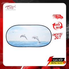 Che Nắng Ô Tô Kính Sau NB LX-R007 Hình Cá Heo (50x100 cm) - Nhập Khẩu Chính Hãng