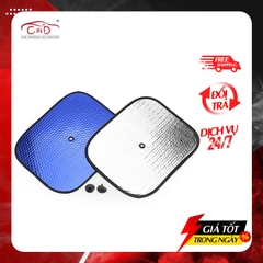 Combo 2 Tấm Che Nắng Ô Tô Xốp Tròn Nhỏ CIND-A Màu Lam (36x45 cm) - Nhập Khẩu Chính Hãng