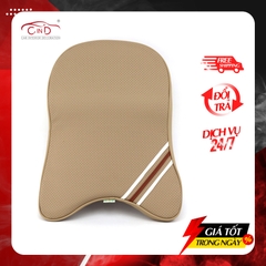 Gối Tựa Đầu Cao Su Non Bọc Da CIND QF001 Màu Kem - Nhập Khẩu Chính Hãng