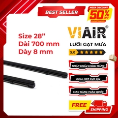 Combo 2 Lưỡi Gạt Mưa Loại A VIAIR R15 (28 Inch/700 mm) - Nhập Khẩu Chính Hãng