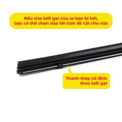 Combo 2 Lưỡi Gạt Mưa Loại A VIAIR R15 (28 Inch/700 mm) - Nhập Khẩu Chính Hãng