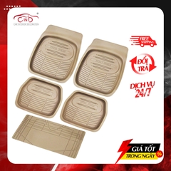 Bộ Thảm Lót Sàn Ô Tô PACKY PODA 5455 Màu Kem 4 Chỗ - Nhập Khẩu Chính Hãng