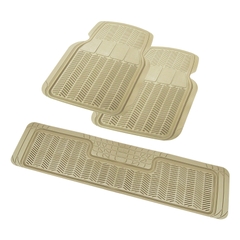 Bộ Thảm Lót Sàn Ô Tô PACKY PODA 6401-6407 Màu Kem 4 Chỗ - Nhập Khẩu Chính Hãng