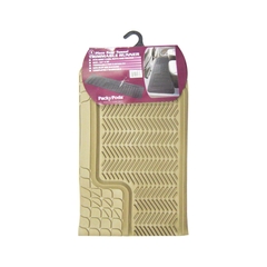 Bộ Thảm Lót Sàn Ô Tô PACKY PODA 6401-6407 Màu Kem 4 Chỗ - Nhập Khẩu Chính Hãng