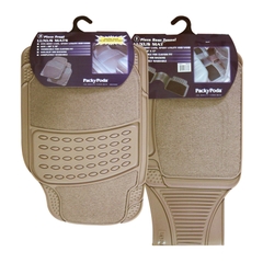 Bộ Thảm Lót Sàn Ô Tô PACKY PODA 7801-7807 Màu Kem 4 Chỗ - Nhập Khẩu Chính Hãng