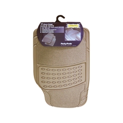 Bộ Thảm Lót Sàn Ô Tô PACKY PODA 7801-7807 Màu Kem 4 Chỗ - Nhập Khẩu Chính Hãng