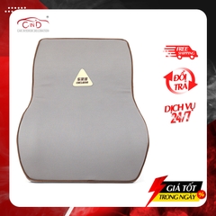 Tựa Lưng Ô Tô Cao Su Non Vải Nỉ CHELAIYA MS004 Màu Xám - Nhập Khẩu Chính Hãng