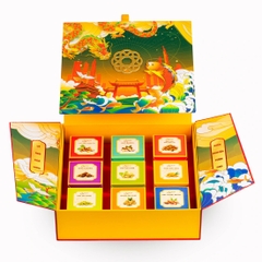 Hộp quà Nuts Gift - Lý Ngư Hóa Long 9 Vị Hạt dinh dưỡng và trái cây đặc sản