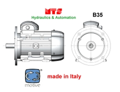 Động cơ điện IE2 Motive B35, chân đế mặt bích, 2900v/phút, công suất đến 1,5kW