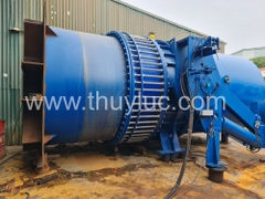 Van bướm DN2600 điều khiển thủy lực cho nhà máy thủy điện