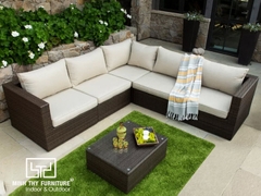 Sofa mây nhựa cực phẩm sang trọng, dễ chịu khi ngồi