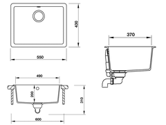 CHẬU RỬA BÁT HAFELE GALBA HS-GS5543 570.35.530