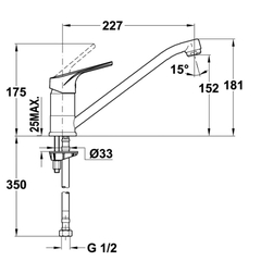 Vòi rửa bát Teka MTP 913