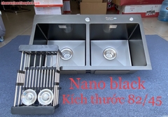 Chậu rửa bát Korea Nano black 8245