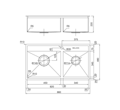 Chậu rửa bát Malloca MS 6304