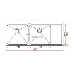 Chậu rửa bát Kelas K 12050