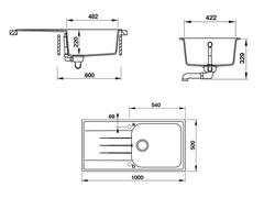 CHẬU ĐÁ HAFELE JULIUS HS-GSD10050 570.36.350