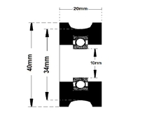 BÁNH XE NHỰA CỬA KÍNH LÙA TỰ ĐỘNG