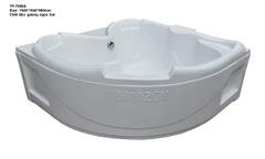 TP7000A - BỒN TẮM GÓC ĐÔI NGÂM CÓ CHỮ