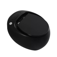 KA3989 - Bồn cầu trứng đen nung nano, cảm ứng đá chân xả nước