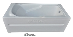 TP7069 - BỒN TẮM NGÂM HÌNH CHỮ NHẬT 3 MẶT YẾM CÓ CHỮ