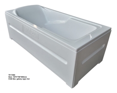 TP7069 - BỒN TẮM NGÂM HÌNH CHỮ NHẬT 3 MẶT YẾM CÓ CHỮ