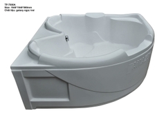 TP7000A - BỒN TẮM GÓC ĐÔI NGÂM CÓ CHỮ