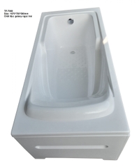 TP7069 - BỒN TẮM NGÂM HÌNH CHỮ NHẬT 3 MẶT YẾM CÓ CHỮ