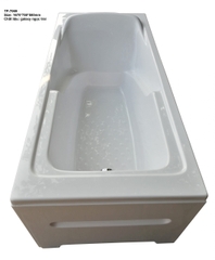 TP7069 - BỒN TẮM NGÂM HÌNH CHỮ NHẬT 3 MẶT YẾM CÓ CHỮ