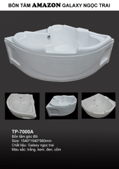 TP7000A - BỒN TẮM GÓC ĐÔI NGÂM CÓ CHỮ