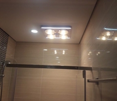 HE9 - Đèn sưởi nhà tắm âm trần có điều khiển, đèn led, báo nhiệt độ Heizen HE9