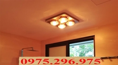 HE9 - Đèn sưởi nhà tắm âm trần có điều khiển, đèn led, báo nhiệt độ Heizen HE9