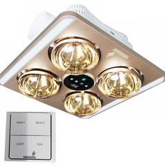 HE9 - Đèn sưởi nhà tắm âm trần có điều khiển, đèn led, báo nhiệt độ Heizen HE9